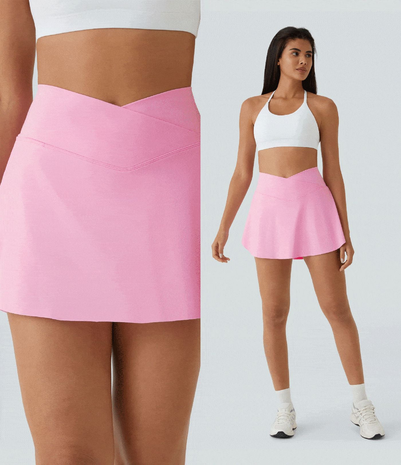Jupe de tennis SoftlyZero™ Airy 2-en-1 avec poches latérales croisées effet frais InstantCool, Lucid, longueur allongée