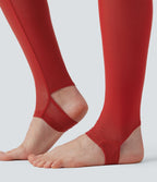 Legging à jupe étrier danse Breezeful™ 2-en-1 taille haute plissé résille contrastante séchage rapide avec poches