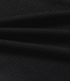 Pantalon large décontracté maille gaufrée taille mi-haute avec cordon et poches