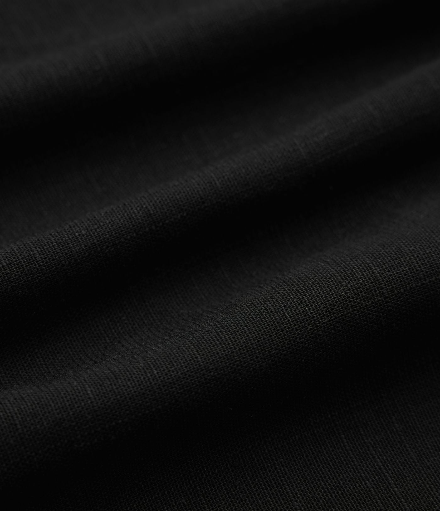 Chemise décontractée en lin col ourlet arrondi manches longues boutonnée avec poches