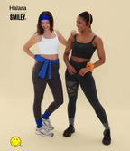 Débardeur de yoga cropped Halara X Smiley® Halara UltraSculpt™ à doubles bretelles dos torsadé ouvert