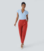 Pantalon de travail fuselé longueur cheville taille haute Halara Flex™ DayStretch avec poches