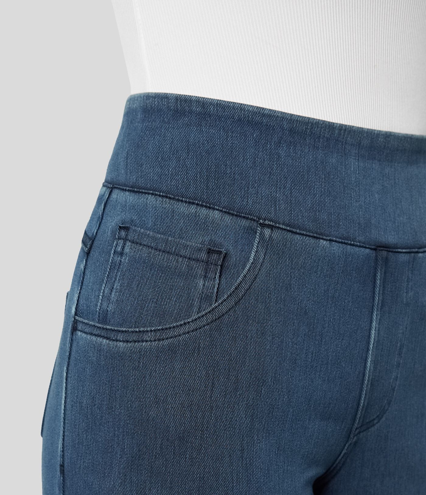 Halara Flex™ Jean Large Travail à Taille Haute Poches Multiples et Tricot Extensible