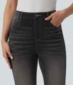 Halara Flex™ Jean slim décontracté taille haute avec poches
