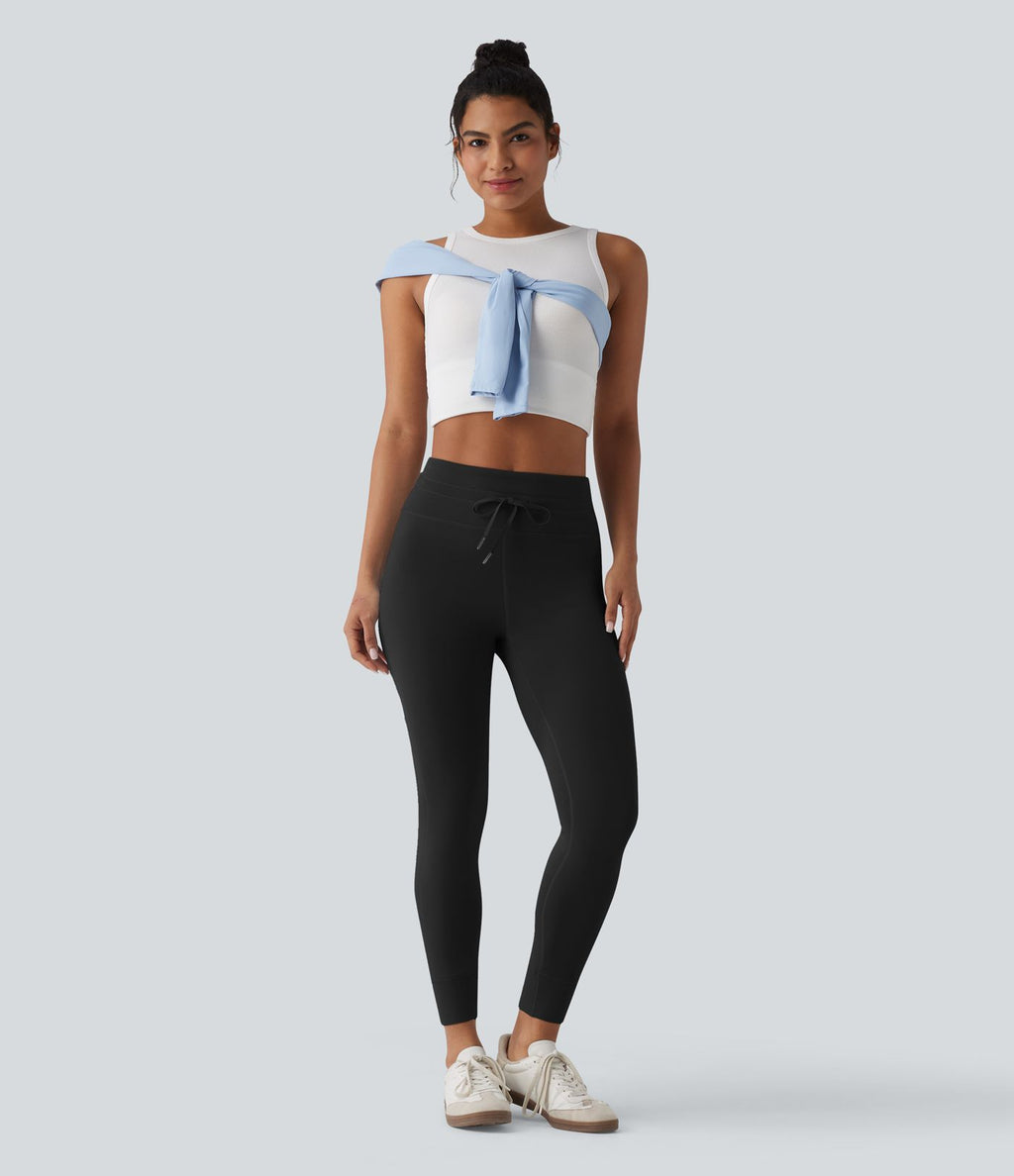 Pantalon casual skinny SpacerTek™ taille haute avec cordon de serrage et poches
