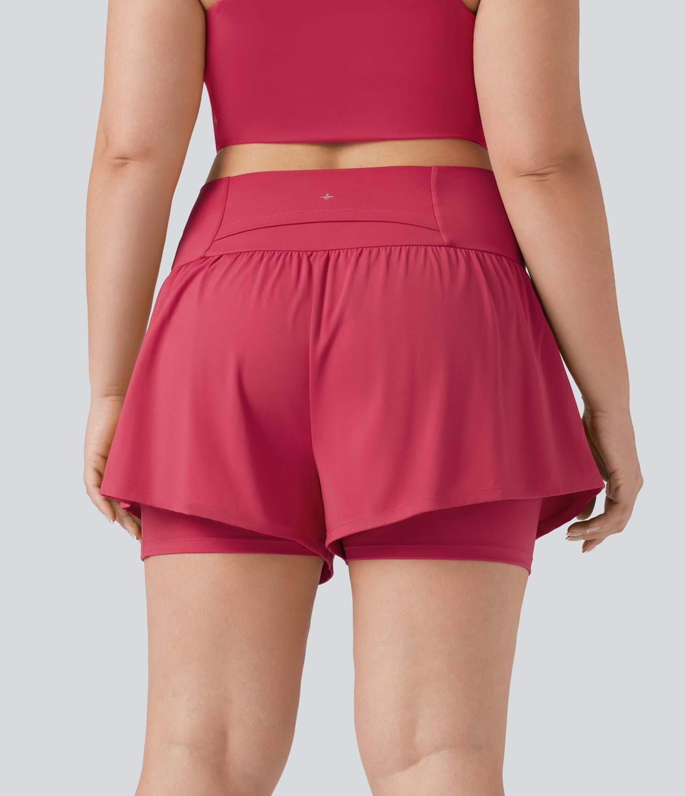 Short tailleur 2-en-1 grande taille SoftlyZero™ Airy taille ultra-haute effet frais InstantCool yoga 12,5 cm avec poches