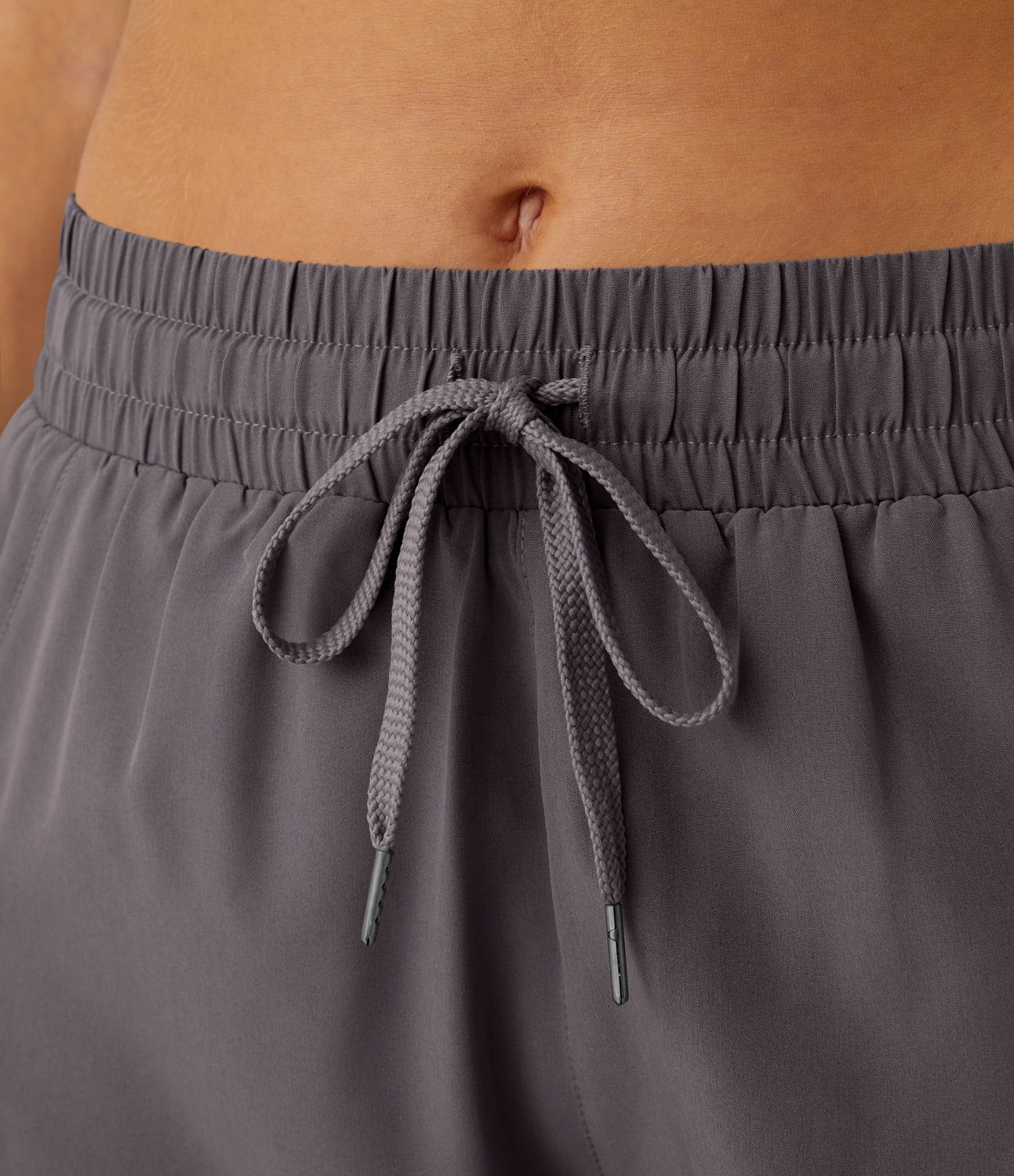 Shorts Running 7,5cm 2 en1 Taille Mi-Haute Cordon de Serrage Empiècement Mesh Contrastant
