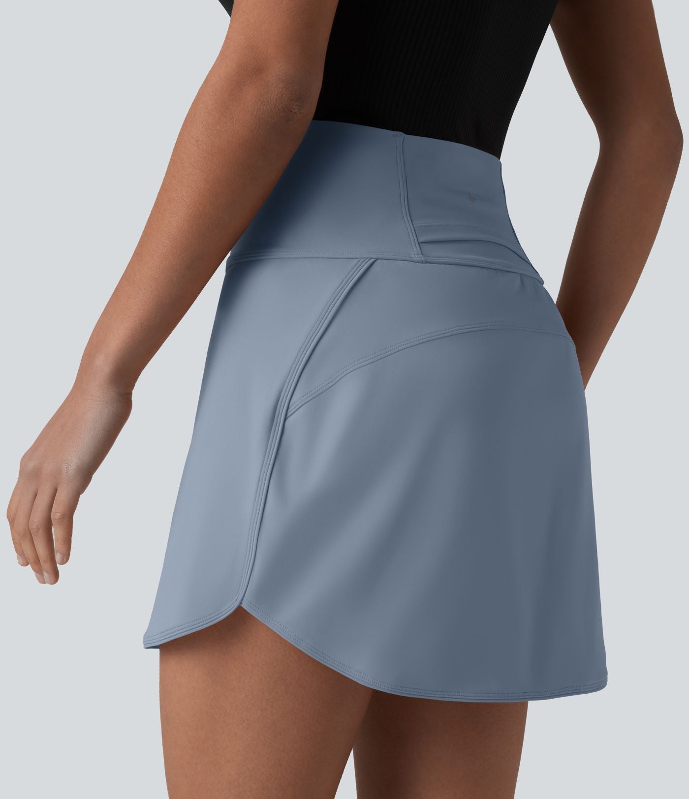 Jupe de golf courte 2-en-1 SoftlyZero™ Airy effet frais InstantCool taille ultra-haute gainant avec ourlet arrondi et poches