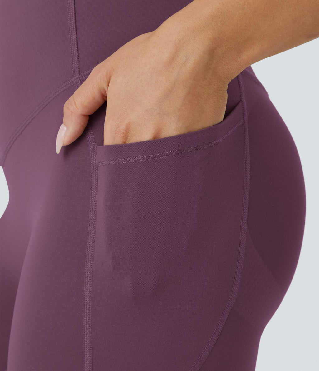 Legging d'entraînement gainant galbant taille haute avec poches Halara UltraSculpt™