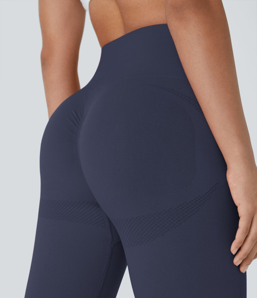 Legging yoga 7/8 taille haute froncé sans couture OneForm Seamless Flow
