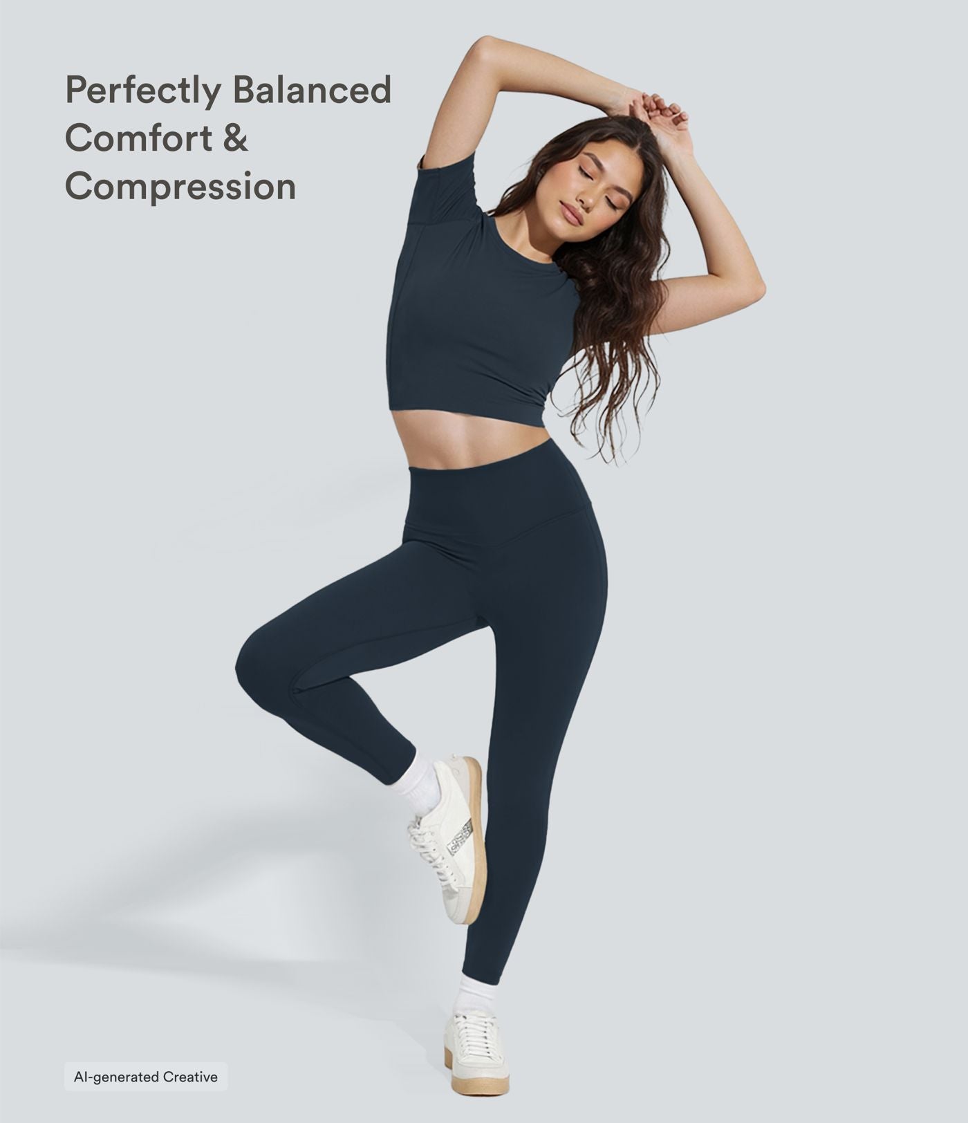 Legging d'entraînement gainant galbant taille haute avec effet scrunch et poches Halara UltraSculpt™