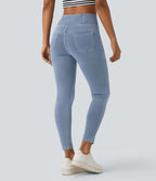 Halara Flex™ Jegging Travail Taille Haute Croisé Poches Multiples Tricot Extensible