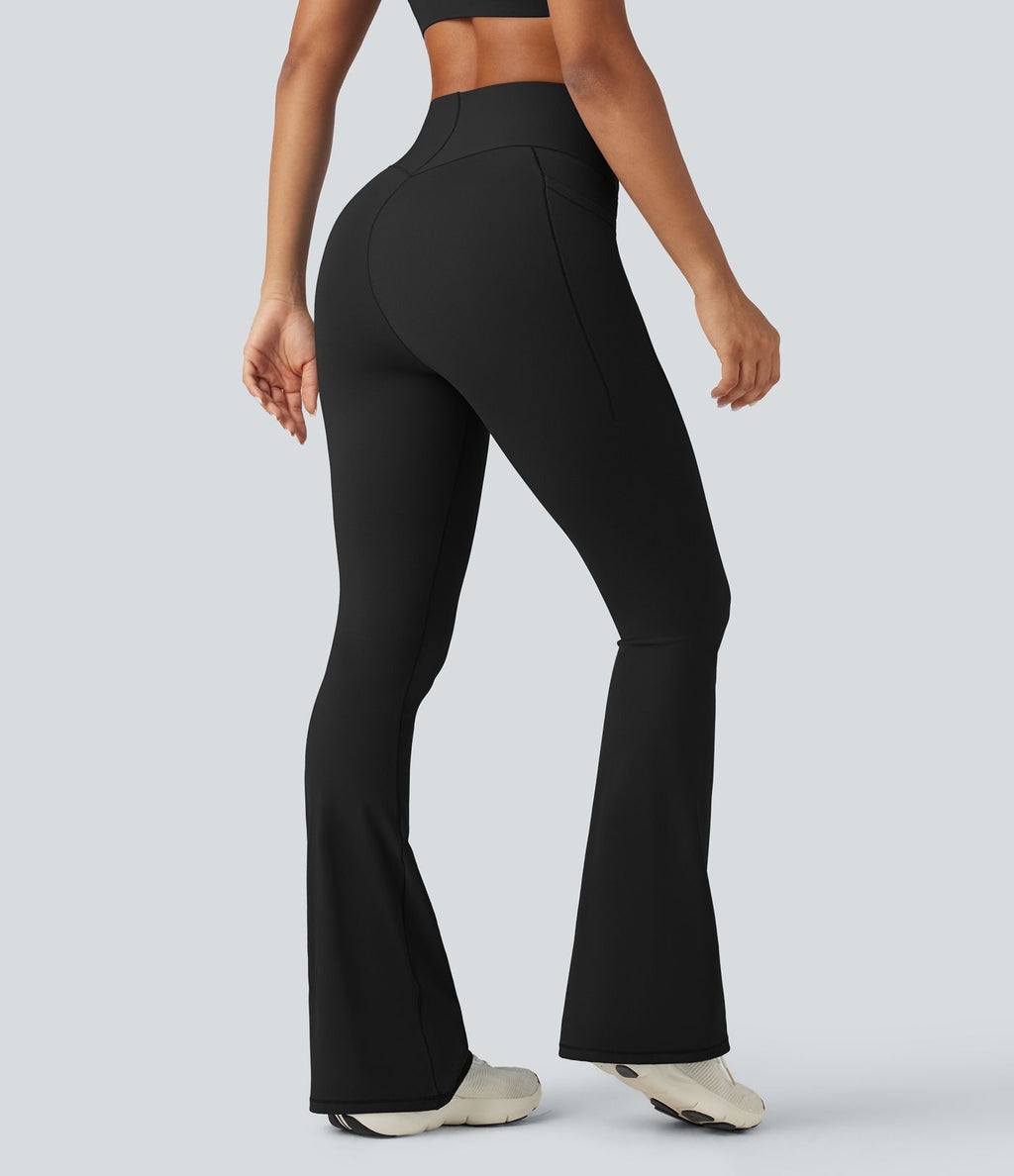 Legging d'entraînement Halara UltraSculpt™ SoCinched taille haute gainant bootcut avec poches