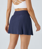 Breezeful™ Jupe Mini de Tennis Taille Haute Plissée 2-en-1 avec Poches Latérales et Séchage Rapide