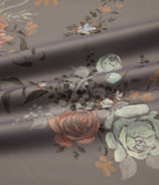 Pantalon décontracté droit à imprimé floral, taille haute Halara X Yukiko, avec poches