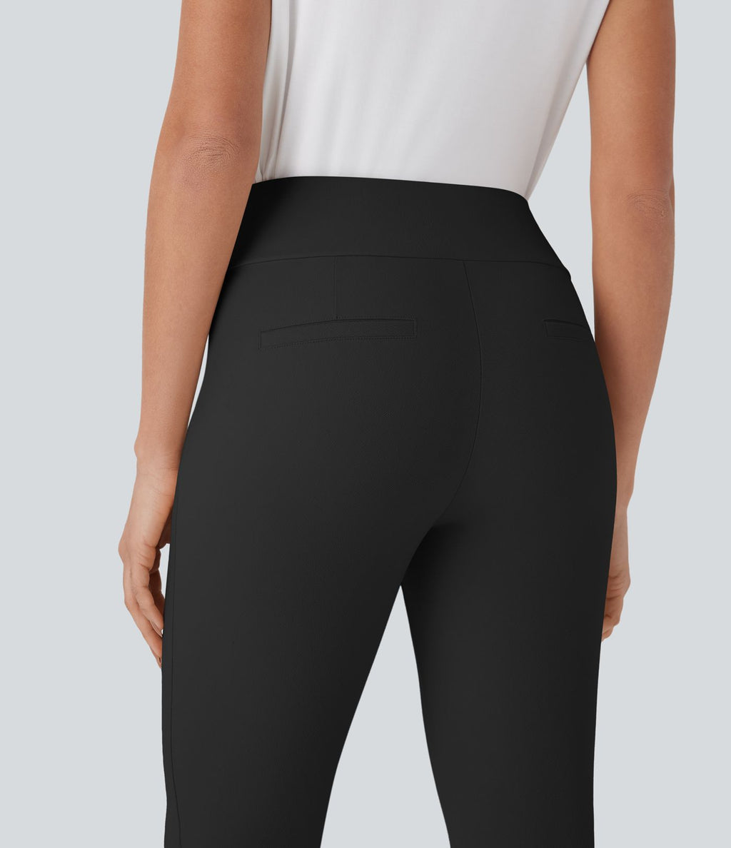 Pantalon de costume skinny taille haute fuselé