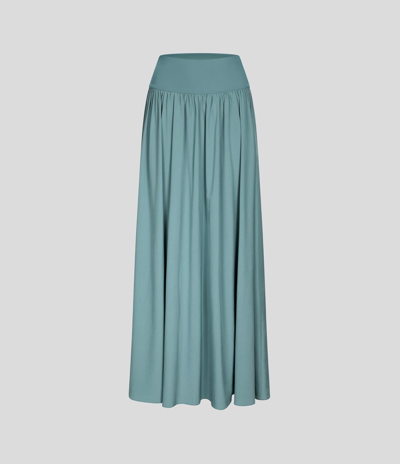 Breezeful™ Jupe Taille Haute Casual Maxi Séchage Rapide Fluide Fente Plissée 2 en 1