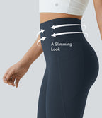Legging d'entraînement gainant galbant taille haute avec effet scrunch et poches Halara UltraSculpt™