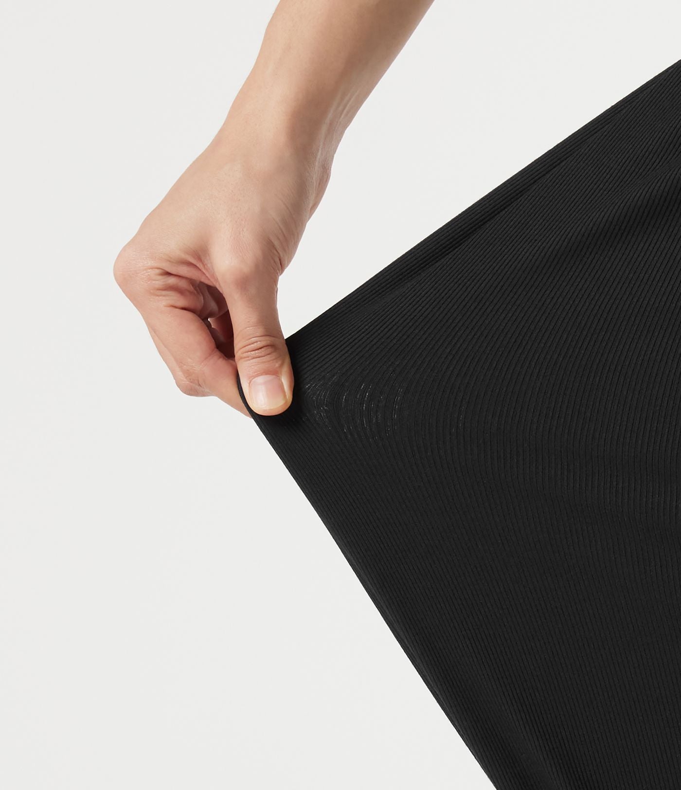 Jogging décontracté côtelé ventre plat, taille haute, très extensible, à poches