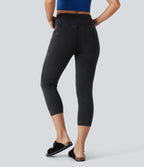 Halara Flex™ Jegging Travail Capri Tricoté Extensible Lavé Poche Latérale Croisée