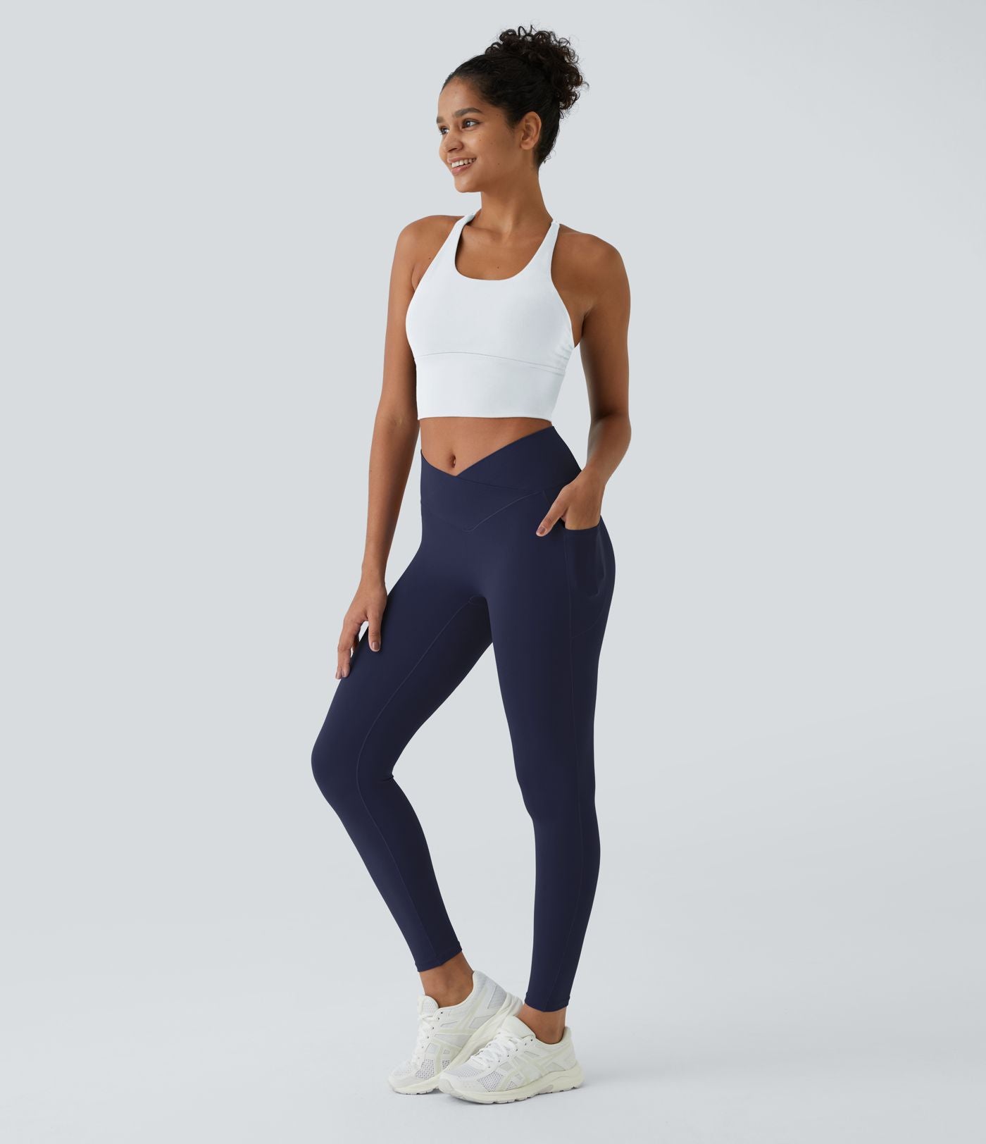 Softlyzero™ Legging Unis Poches Croisées