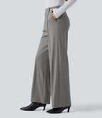 Pantalon tailleur Halara Flex™ DayStretch gainant coupe droite taille haute avec poches