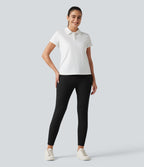 Pantalon skinny taille haute à chevrons pour le golf avec poches