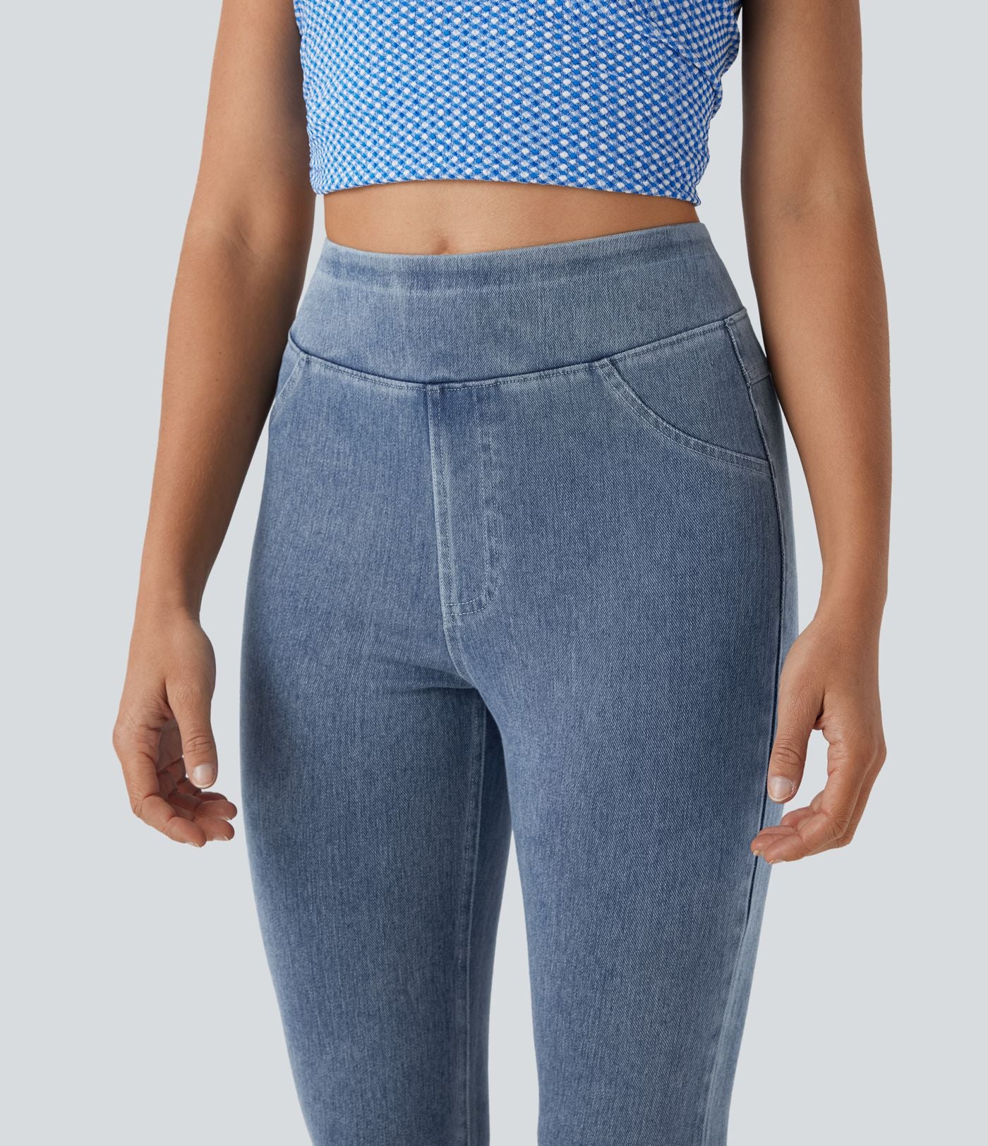 Halara Flex™ Jegging Capri Taille Haute Extensible Poche Latérale Arrière
