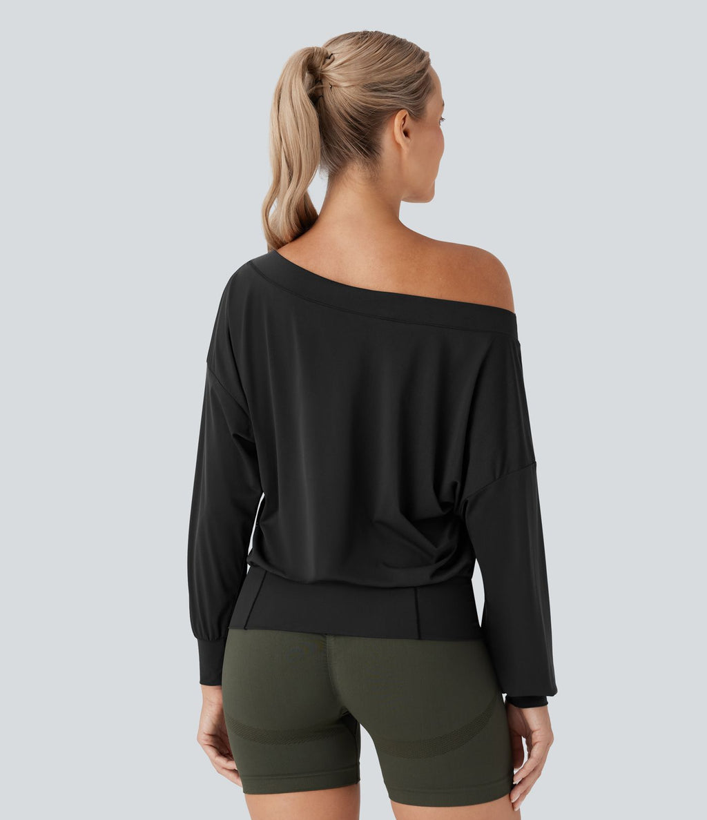 Haut de sport pour yoga asymétrique oversize à effet frais InstantCool et séchage rapide