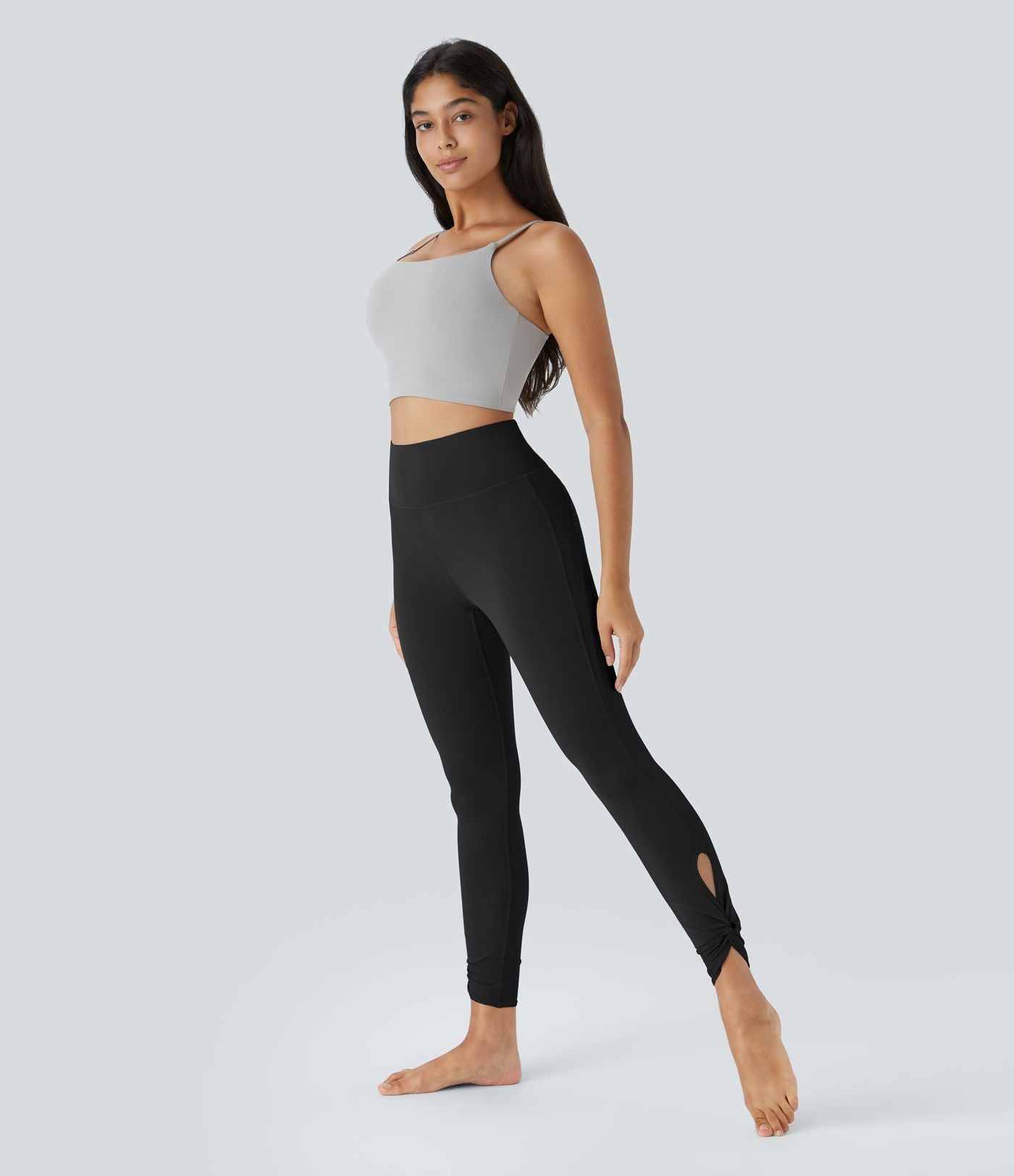 Softlyzero™ Leggings de Yoga Taille Haute avec Poche Arrière Découpée et Torsadée