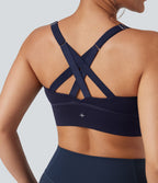 Brassière de sport course SpeedWave™ soutien intermédiaire push-up zip boucle réglable séchage rapide bonnets A-C