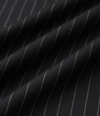 Pantalon tailleur droit taille haute à rayures avec poches