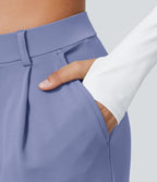 Pantalon tailleur Halara Flex™ DayStretch coupe droite taille haute avec poches