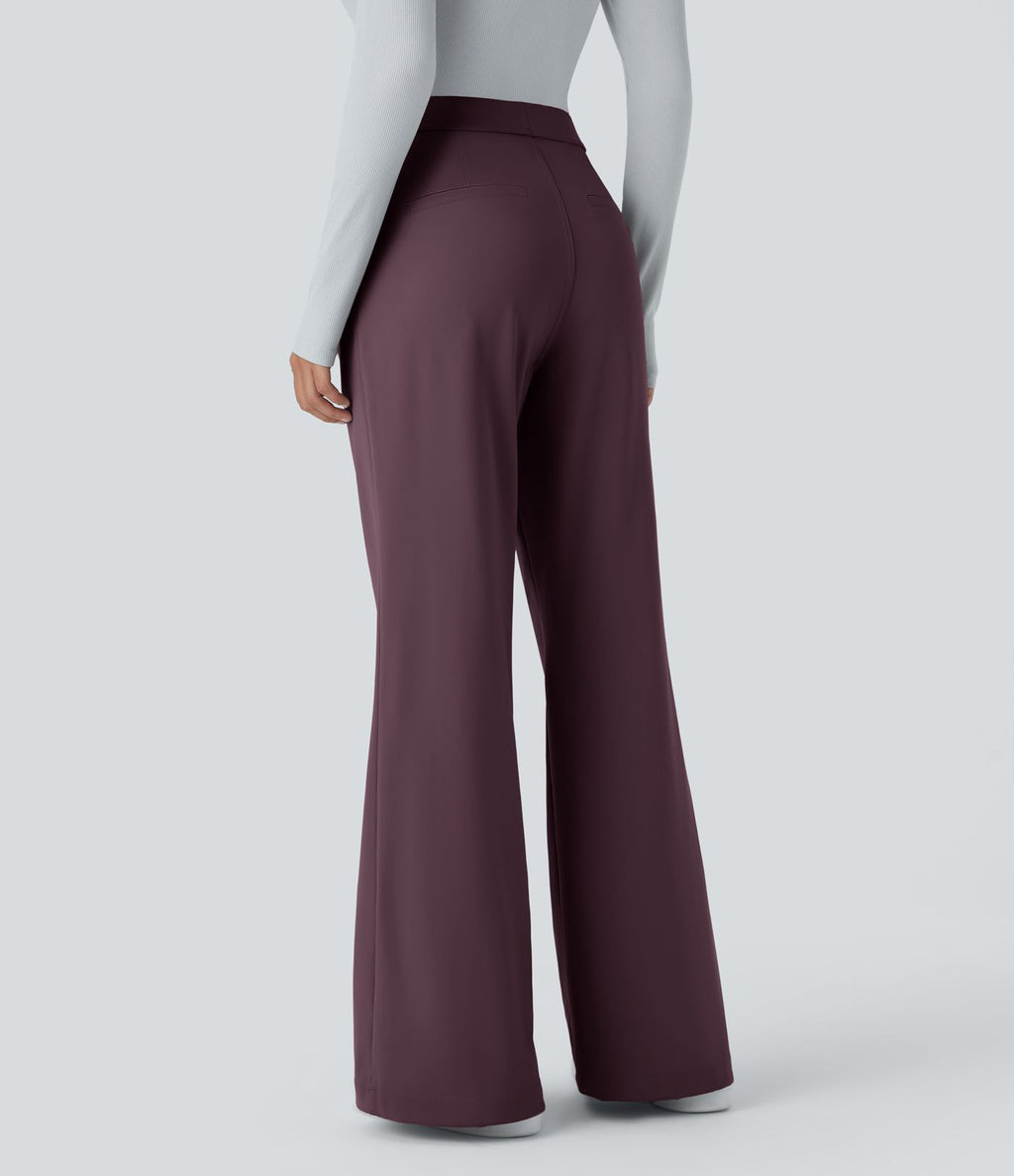 Pantalon tailleur évasé taille haute Halara Flex™ DayStretch avec poches