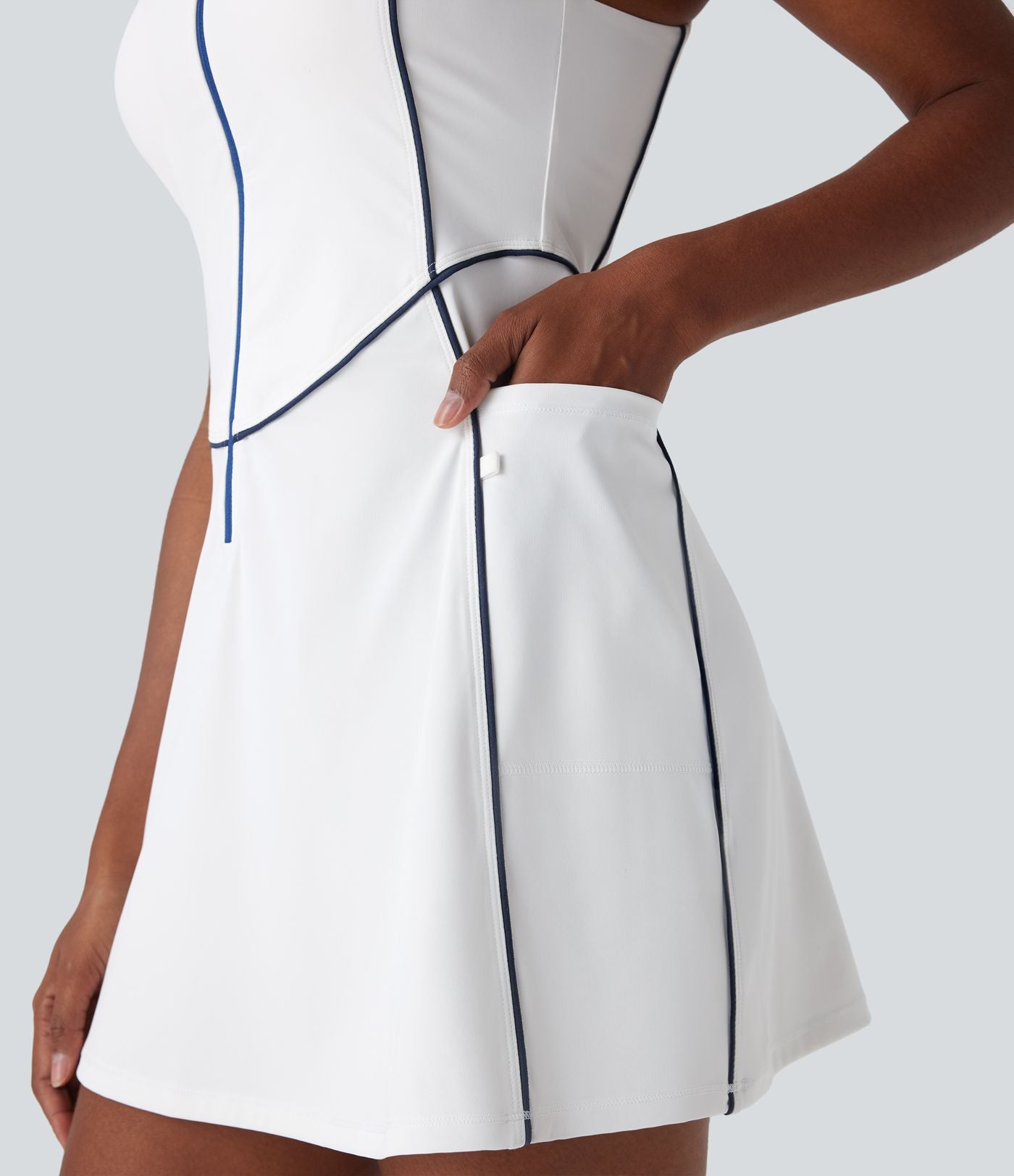 Robe golf active mini Softlyzero™ séchage rapide sans manches demi-zip avec poches latérales - Golf Tee