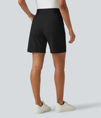 Short tailleur cargo ample à taille haute plissé DayStretch avec poches