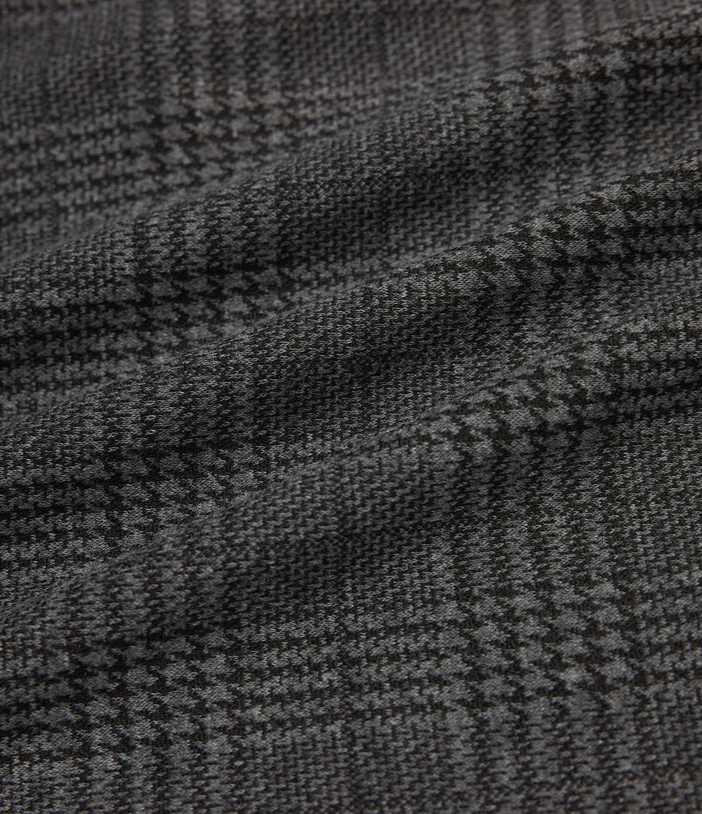 Robe de travail midi moulante sans manches col montant pied-de-poule à carreaux