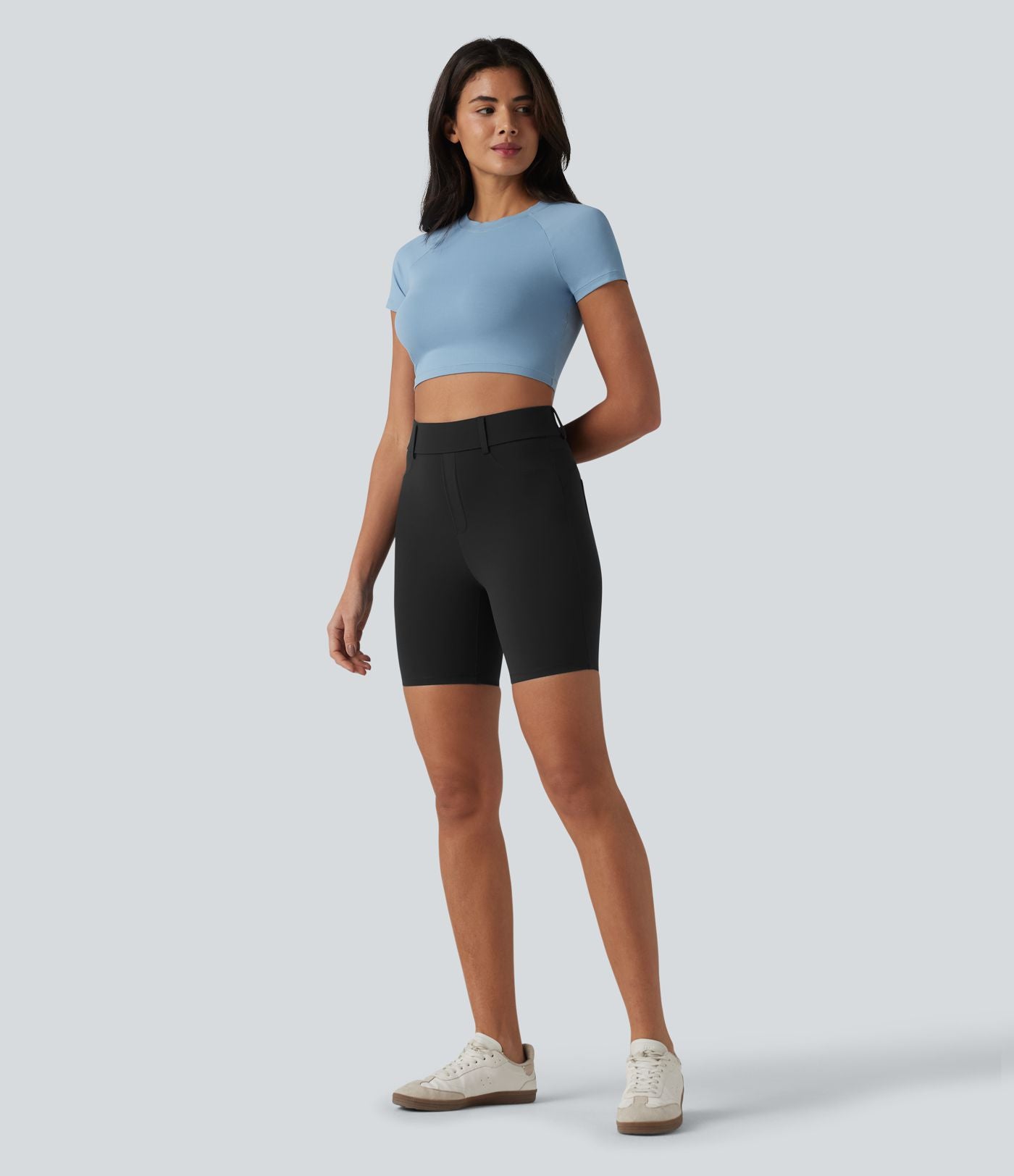 Halara UltraSculpt™ Cycliste casual 17,5 cm taille haute ventre plat, avec poches