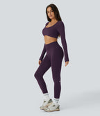Legging yoga gainant effet push-up taille moyenne sans couture OneForm Seamless Flow