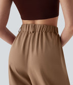 Pantalon pedal pusher fuselé taille haute DayStretch avec poches