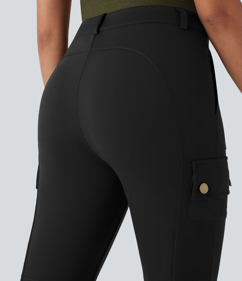 Pantalon cargo bootcut randonnée taille moyenne DayStretch avec poches