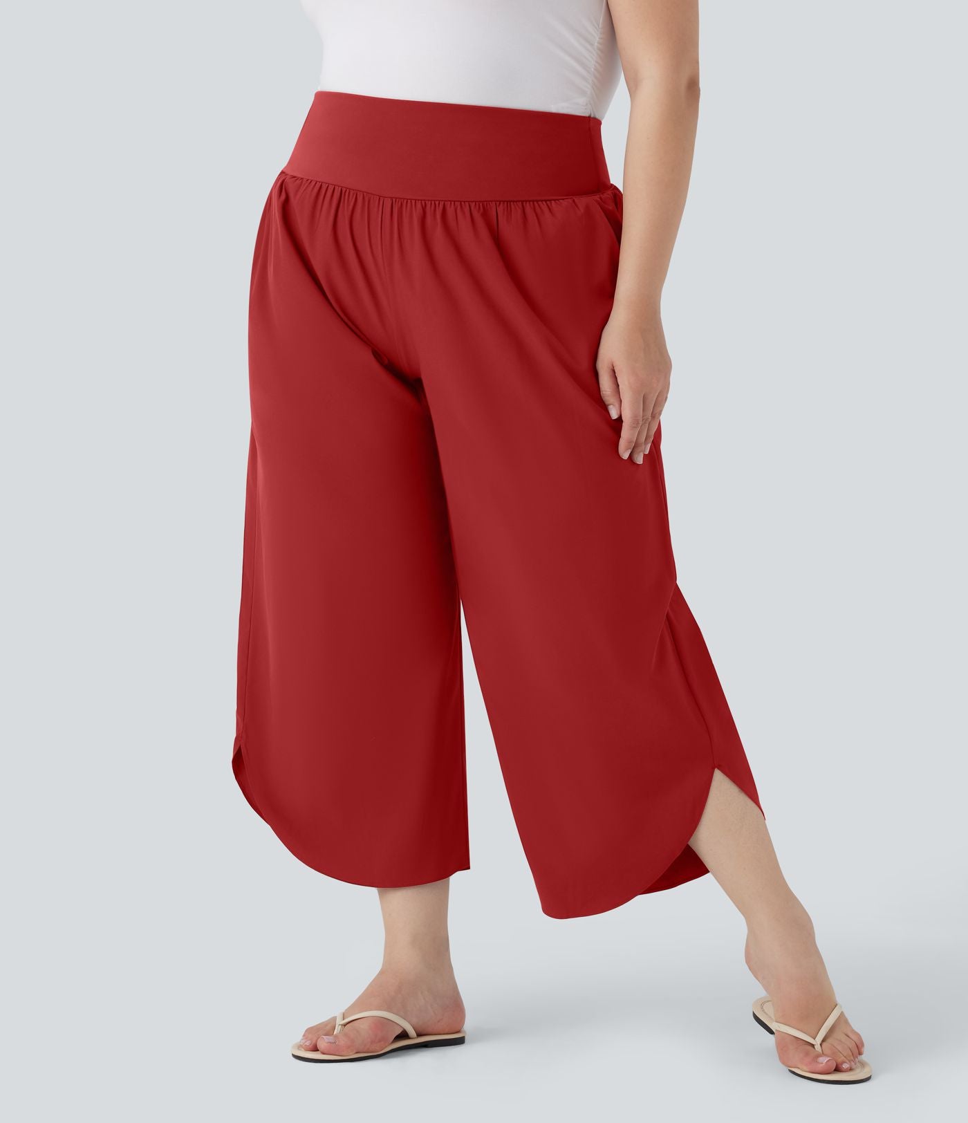 Pantalon tailleur gainant taille haute avec poches Halara Flex™