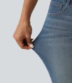 Jean bootcut Halara Flex™ taille basse délavé avec poches