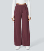 Pantalon tailleur Halara Flex™ DayStretch coupe droite taille haute avec poches