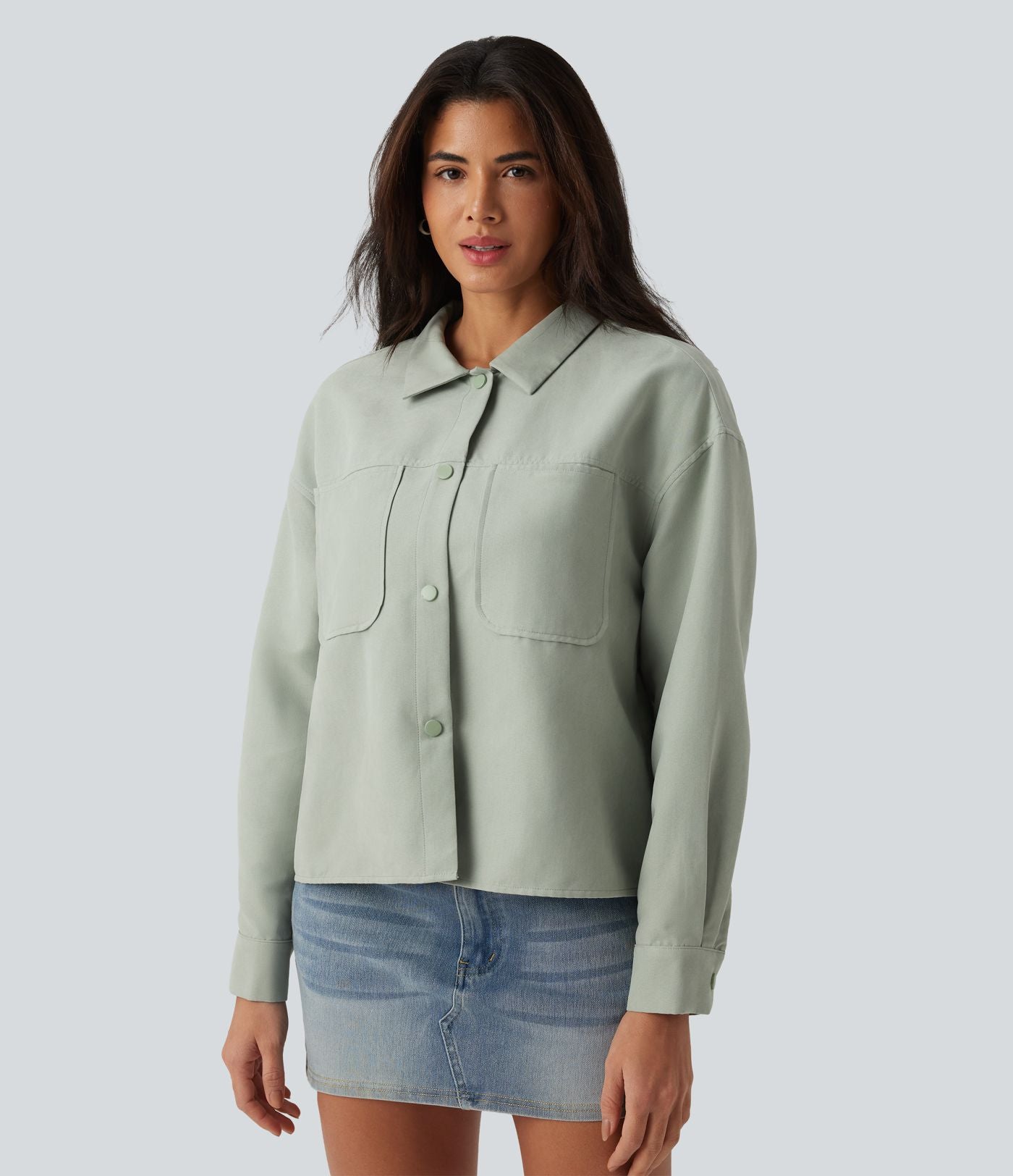 Veste décontractée manches longues avec poches