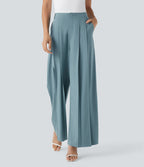 Pantalon tailleur large fluide Breezeful™ taille mi-haute séchage rapide avec poches latérales