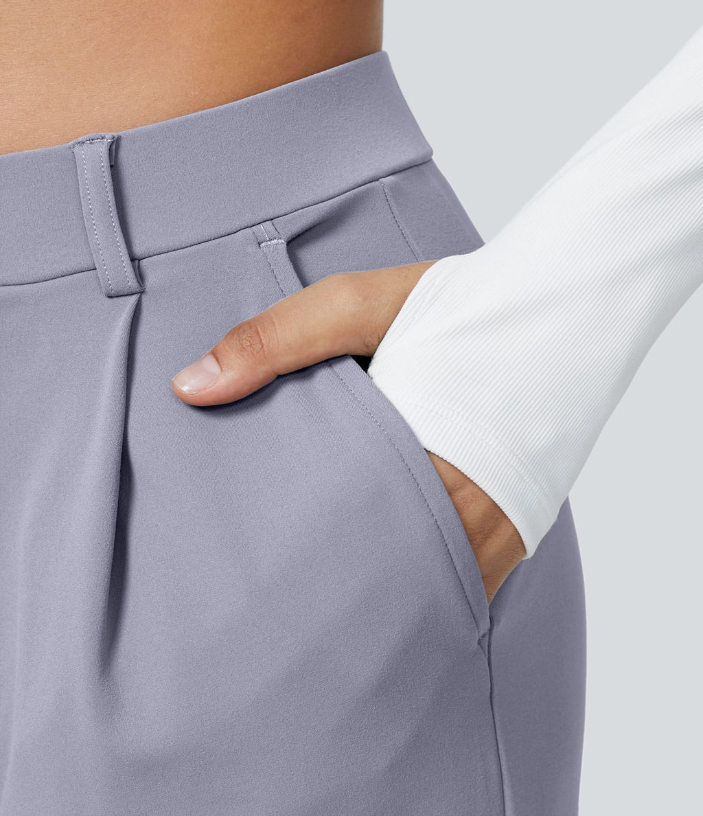 Pantalon tailleur Halara Flex™ DayStretch coupe droite taille haute avec poches