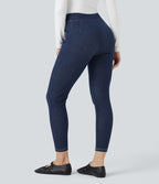 Legging denim Halara Flex™ 7/8 taille mi-haute avec poches