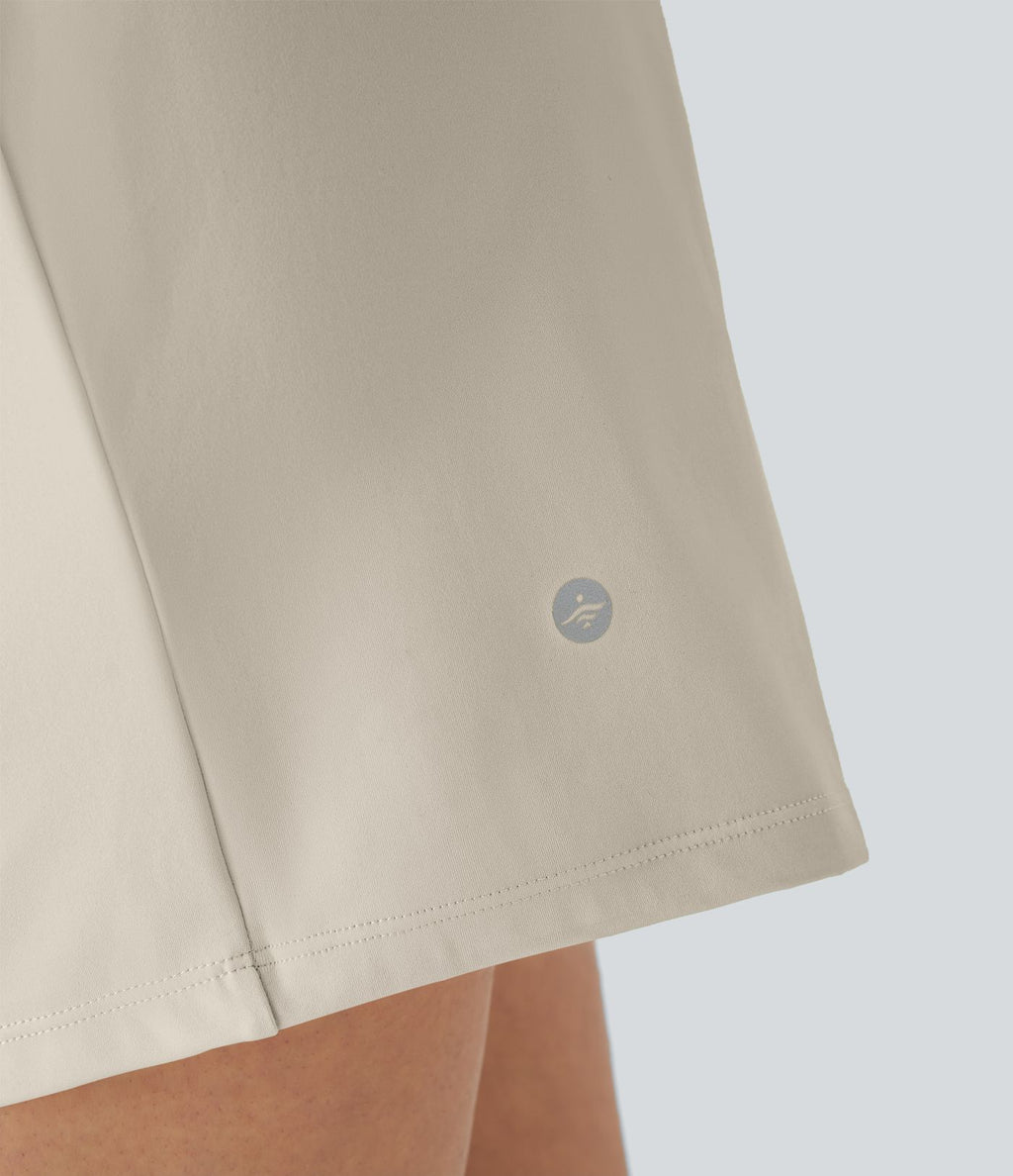 Short yoga 2-en-1 SoftlyZero™ Airy effet frais InstantCool taille très haute 12,5 cm avec poches, longueur allongée