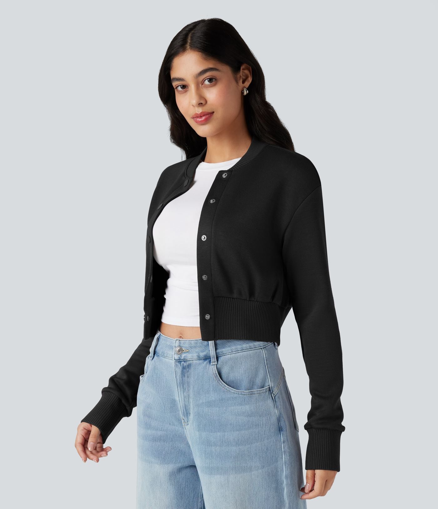 Veste décontractée SpacerTek™ col baseball et manches longues